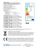 Предварительный просмотр 5 страницы Ledino 11120106005011 Instruction Manual