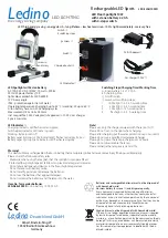 Preview for 2 page of Ledino LED-FLAH1002D Quick Start Manual