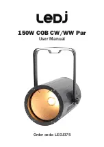 Предварительный просмотр 1 страницы Ledj 150W COB RGBA Par User Manual