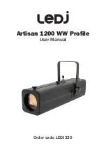 Ledj Artisan 1200 WW Profile User Manual предпросмотр