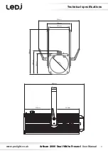 Предварительный просмотр 4 страницы Ledj Artisan 2000 Dual White Fresnel User Manual