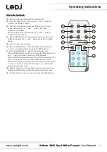 Предварительный просмотр 11 страницы Ledj Artisan 2000 Dual White Fresnel User Manual