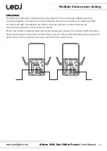 Предварительный просмотр 15 страницы Ledj Artisan 2000 Dual White Fresnel User Manual