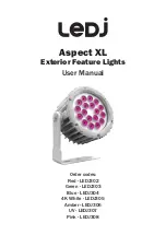 Ledj Aspect XL LEDJ302 User Manual предпросмотр