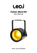 Предварительный просмотр 1 страницы Ledj Colour Blast 80 User Manual