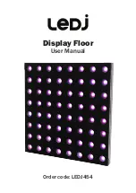 Предварительный просмотр 1 страницы Ledj Display Floor User Manual