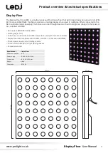 Предварительный просмотр 3 страницы Ledj Display Floor User Manual