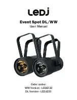 Ledj Event Spot DL User Manual предпросмотр