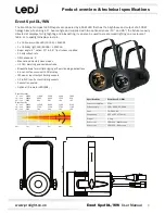 Предварительный просмотр 3 страницы Ledj Event Spot DL User Manual