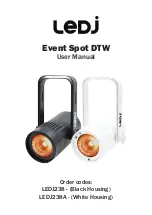 Ledj Event Spot DTW User Manual предпросмотр