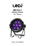 Ledj HEX Par 7 User Manual предпросмотр