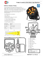 Предварительный просмотр 3 страницы Ledj HEX Par 9 LEDJ226 User Manual