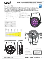 Предварительный просмотр 3 страницы Ledj LEDJ281 User Manual