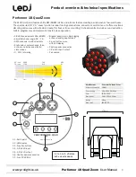 Preview for 3 page of Ledj Performer 18 Quad Zoom User Manual