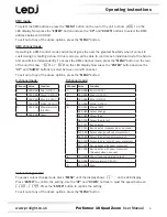 Preview for 4 page of Ledj Performer 18 Quad Zoom User Manual