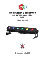 Предварительный просмотр 1 страницы Ledj Pixel Storm 6 Tri Batten User Manual