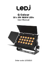 Предварительный просмотр 1 страницы Ledj Q Colour LEDJ210 User Manual