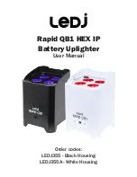 Ledj Rapid QB1 HEX IP User Manual предпросмотр