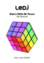 Предварительный просмотр 1 страницы Ledj Rubix RGB 3D Panel User Manual