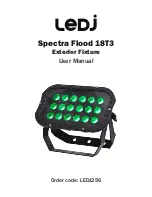 Ledj spectra flood 18T3 User Manual предпросмотр