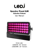 Предварительный просмотр 1 страницы Ledj Spectra Flood Q40 User Manual