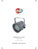 Ledj Spectra Par LEDJ88 User Manual предпросмотр