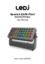 Предварительный просмотр 1 страницы Ledj Spectra QX40 Pixel User Manual