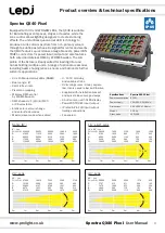 Предварительный просмотр 3 страницы Ledj Spectra QX40 Pixel User Manual