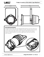 Предварительный просмотр 4 страницы Ledj Stage Par CZ 100 User Manual