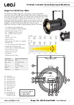 Предварительный просмотр 3 страницы Ledj Stage Par CZ200 Dual White User Manual