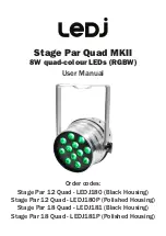 Ledj Stage Par Quad MKII User Manual предпросмотр