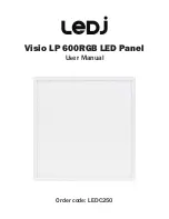 Ledj Visio LP 600RGB User Manual предпросмотр