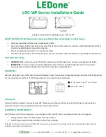 LEDone LOC-WP Series Installation Manual предпросмотр