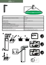 Предварительный просмотр 2 страницы LED's light 1000565 Operating Manual