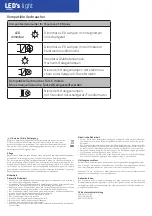 Предварительный просмотр 7 страницы LED's light 190010 Manual