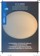 LED's light 80060X Installation And Operating Manual предпросмотр