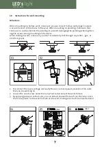 Preview for 7 page of LED's light Hangi 300780 Installation And Operating Manual