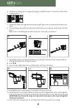 Preview for 8 page of LED's light Hangi 300780 Installation And Operating Manual