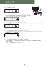 Preview for 9 page of LED's light Hangi 300780 Installation And Operating Manual