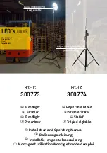 LED's work 300773 Installation And Operating Manual предпросмотр