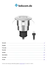 ledscom LC-EL-058-W Assembly Instructions Manual предпросмотр