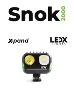 LEDX Snock 2000 Manual preview