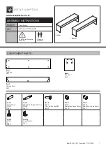 Предварительный просмотр 1 страницы Lee & Plumpton Planar Bench Assembly Instructions