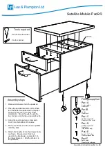 Предварительный просмотр 2 страницы Lee & Plumpton Satellite Ped2 Assembly Instructions