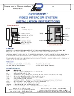 lee dan enterview Installation Instructions Manual preview