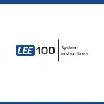 Предварительный просмотр 1 страницы Lee Filters LEE 100 System Instructions