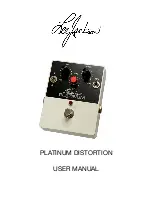 Lee Jackson PLATINUM DISTORTION User Manual предпросмотр