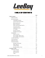 Предварительный просмотр 5 страницы LeeBoy 8510E Operation, Service And Parts Manual