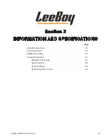 Предварительный просмотр 27 страницы LeeBoy 8510E Operation, Service And Parts Manual