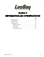 Предварительный просмотр 27 страницы LeeBoy 8515D Operation, Service & Parts Manual